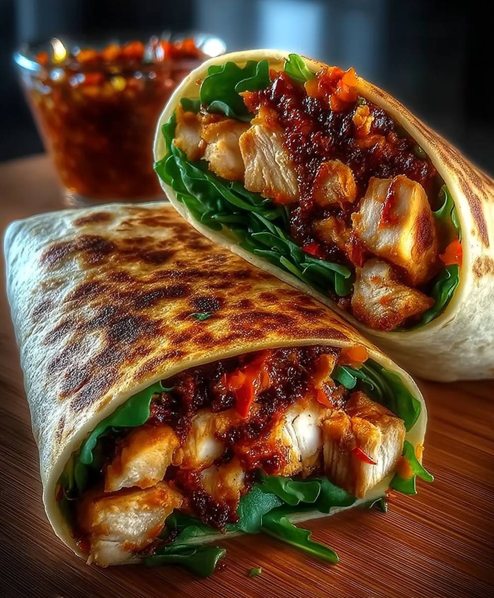 Sweet Chili Chicken Wraps
