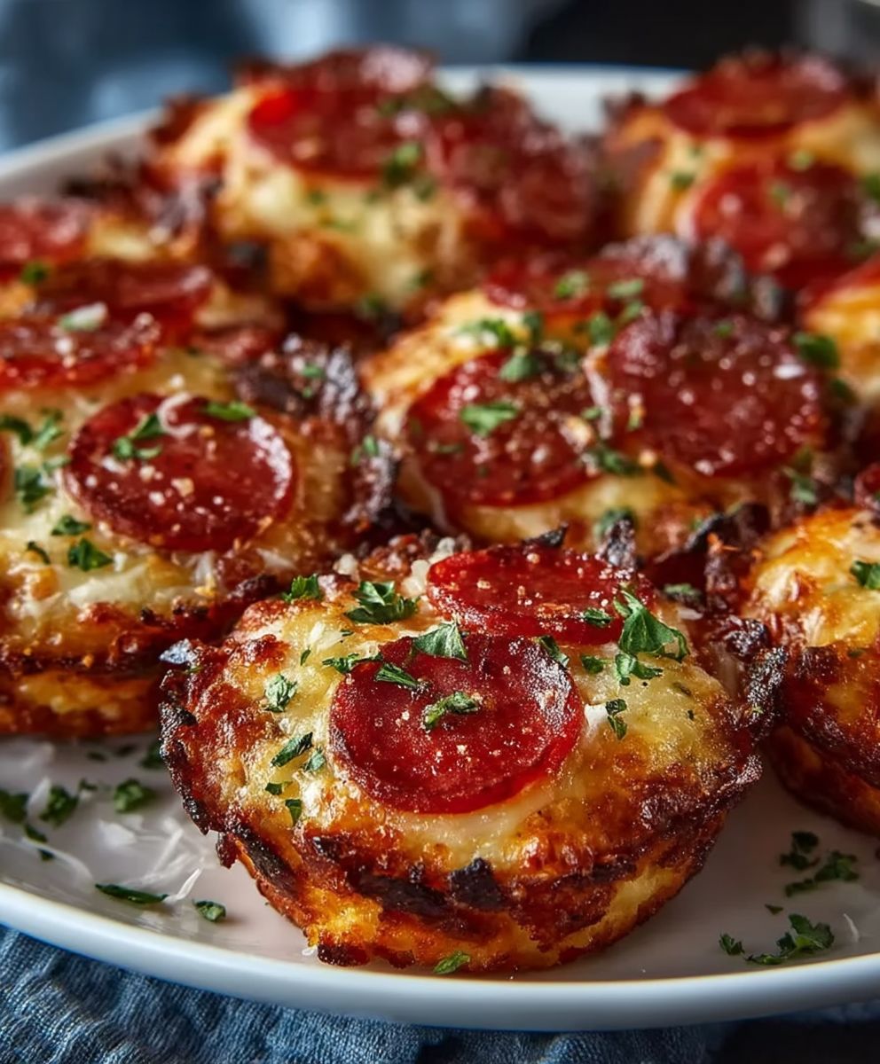 Keto Pepperoni Pizza Bites