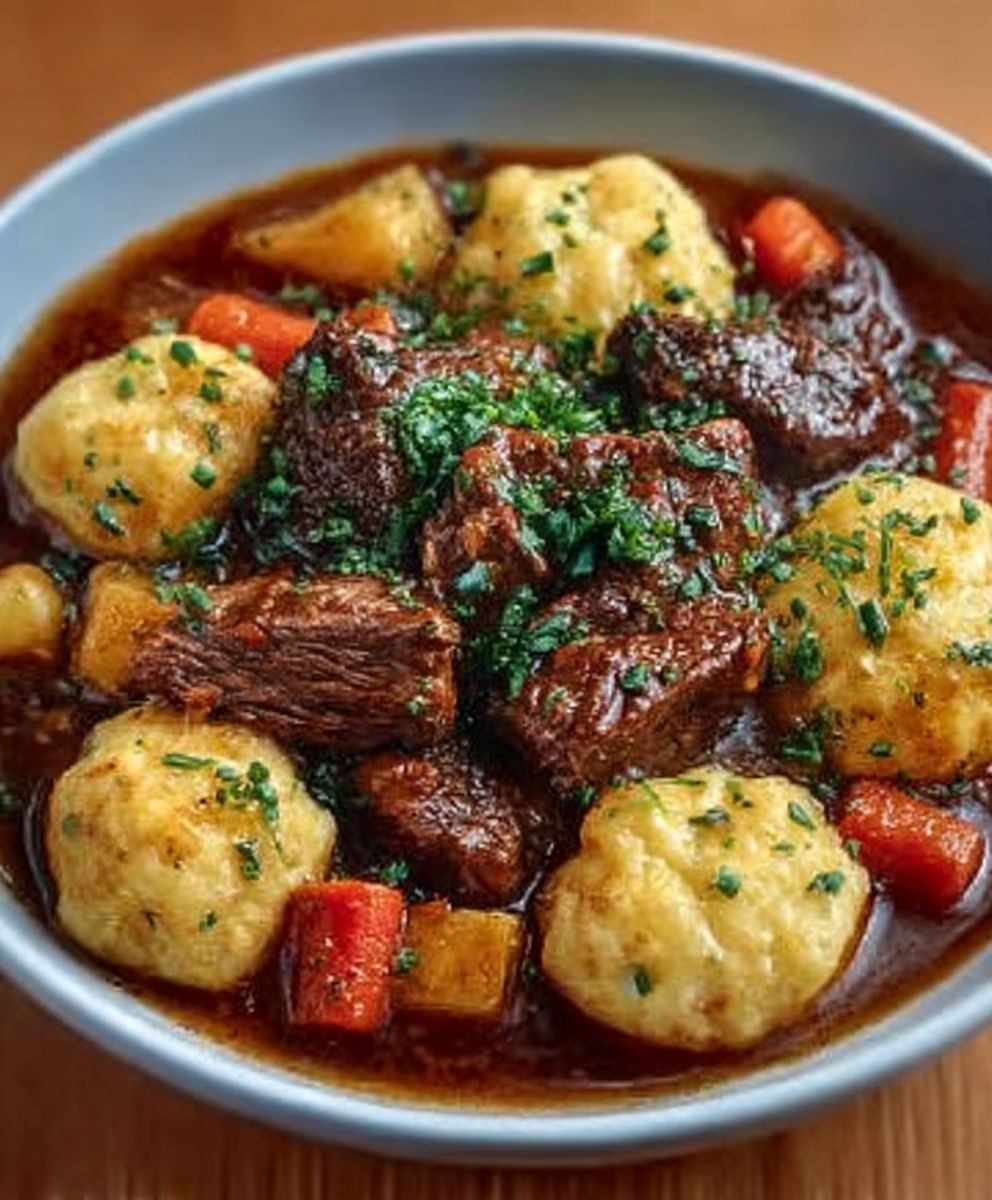 Beef Stew Dumplings