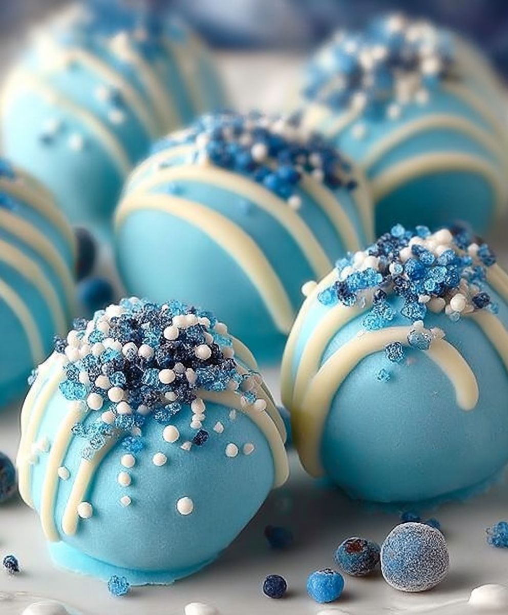 Blue Christmas Truffles