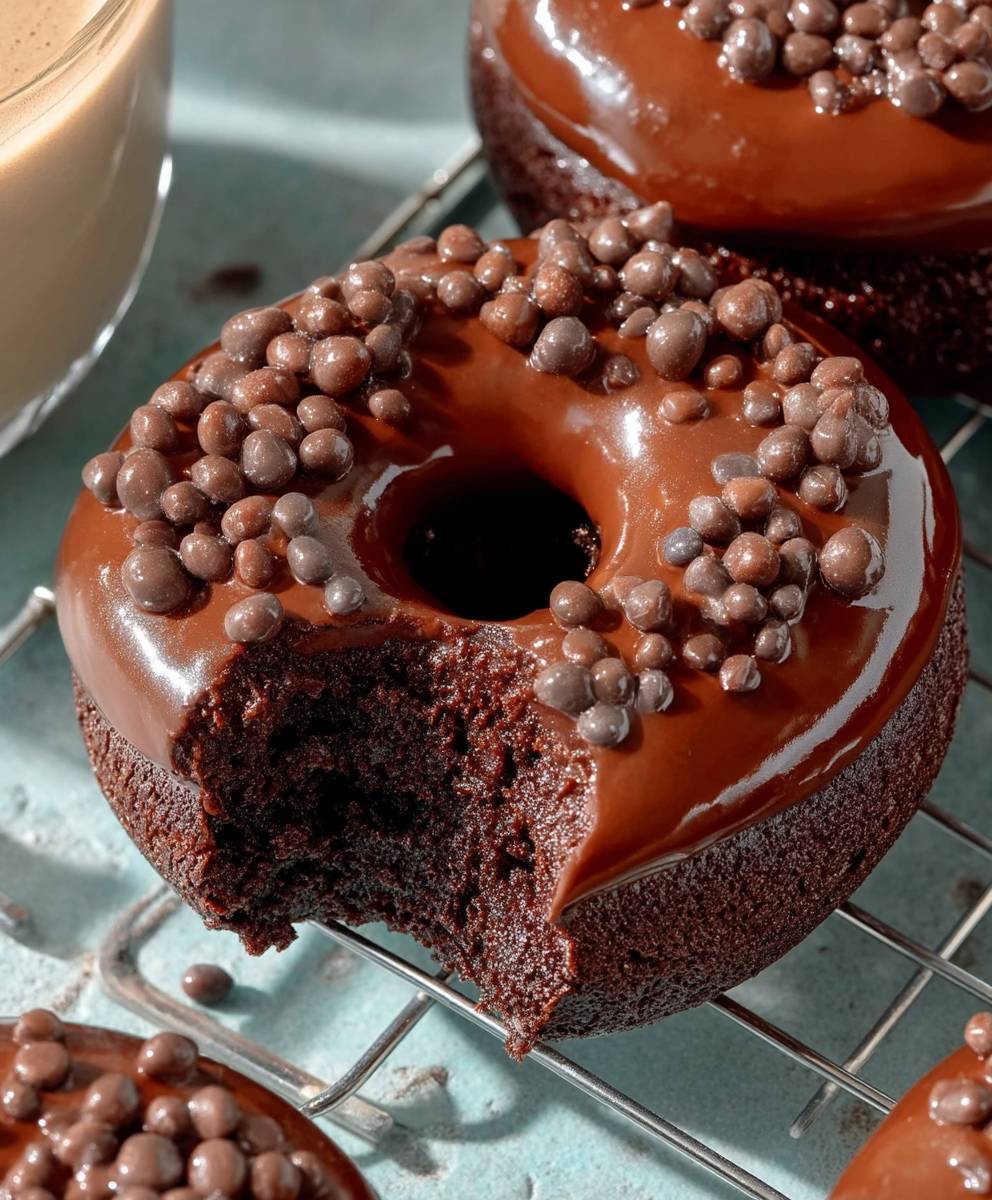 Healthy Chocolate Protein Donuts