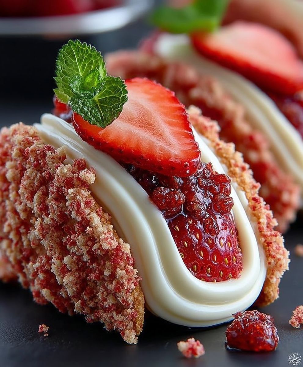 Strawberry Cookie Boats