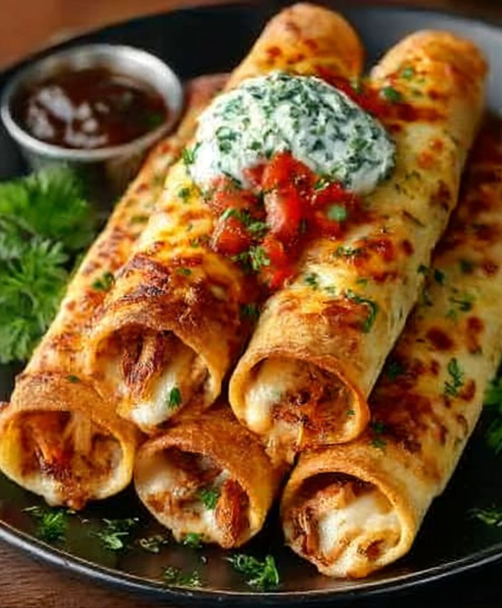 Crispy Chicken Taquitos
