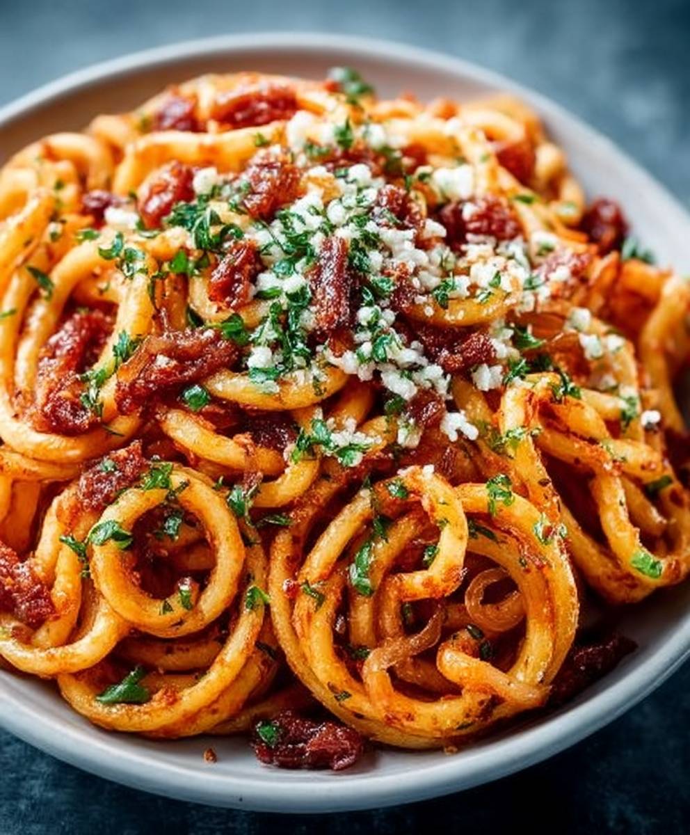 Caramelized Onion Pasta Dish