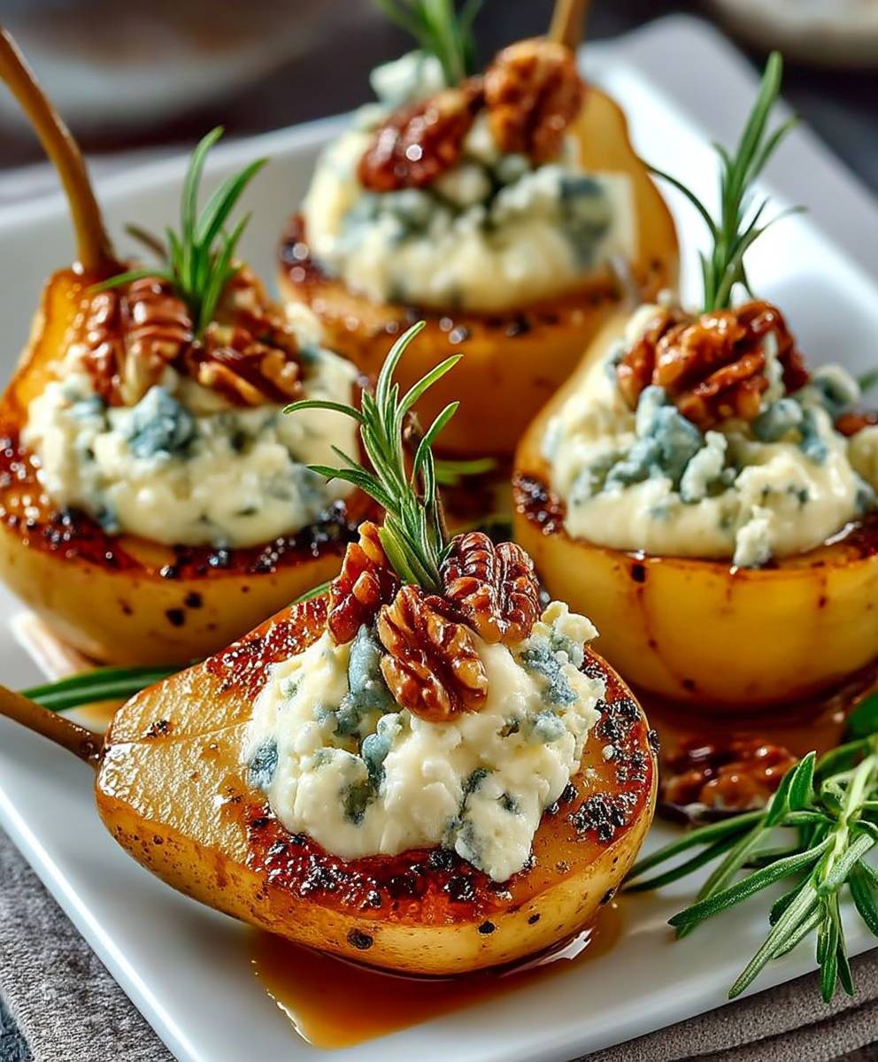 Blue Cheese Stuffed Pears