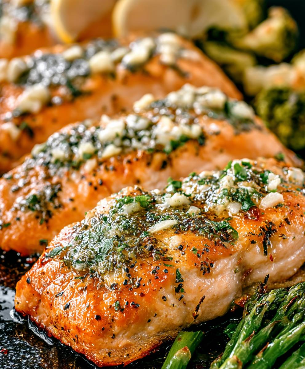 Garlic Butter Baked Salmon