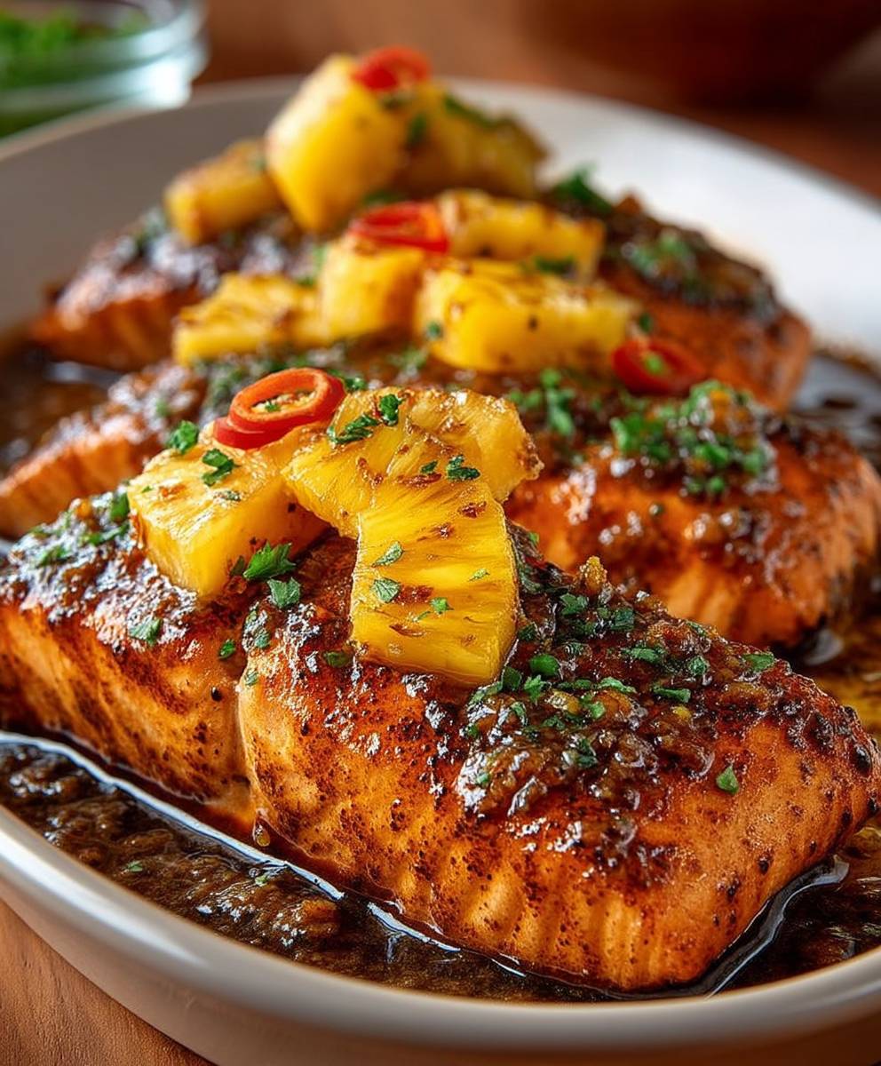 Pineapple Glazed Salmon