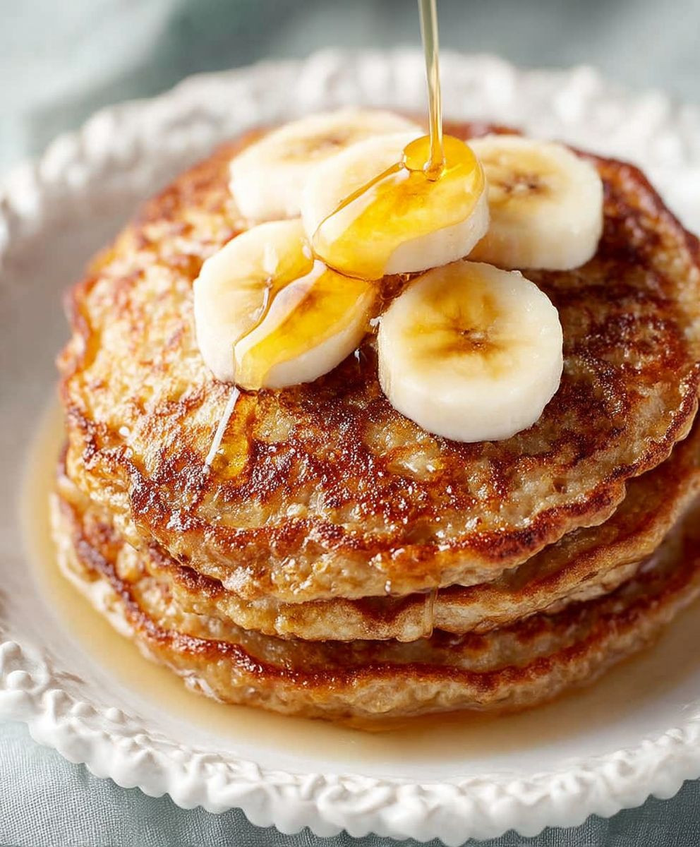 Banana Oatmeal Pancakes