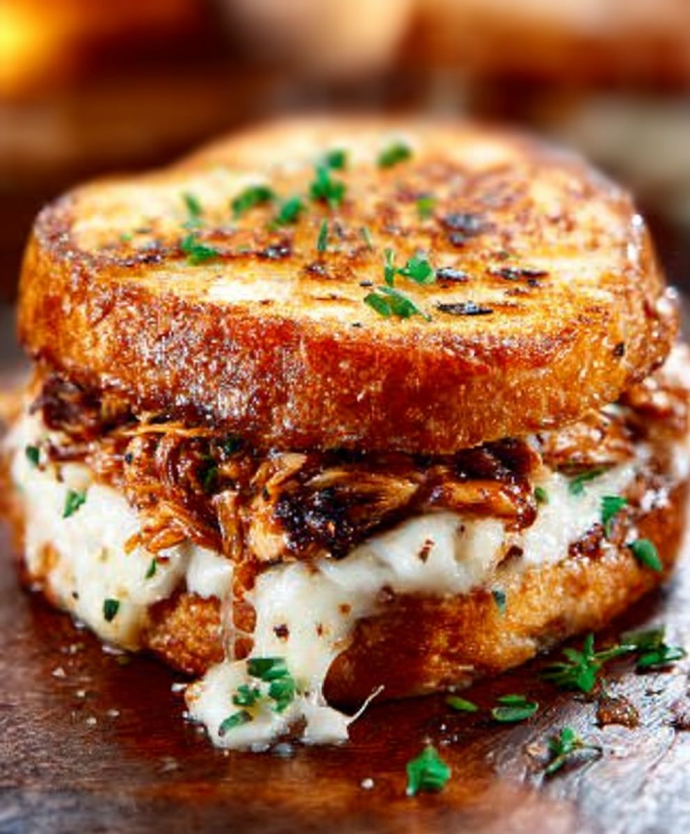BBQ Chicken Grilled Cheese