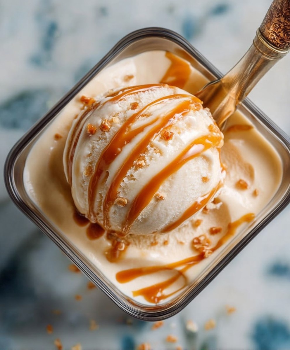 Salted Caramel Frozen Yogurt