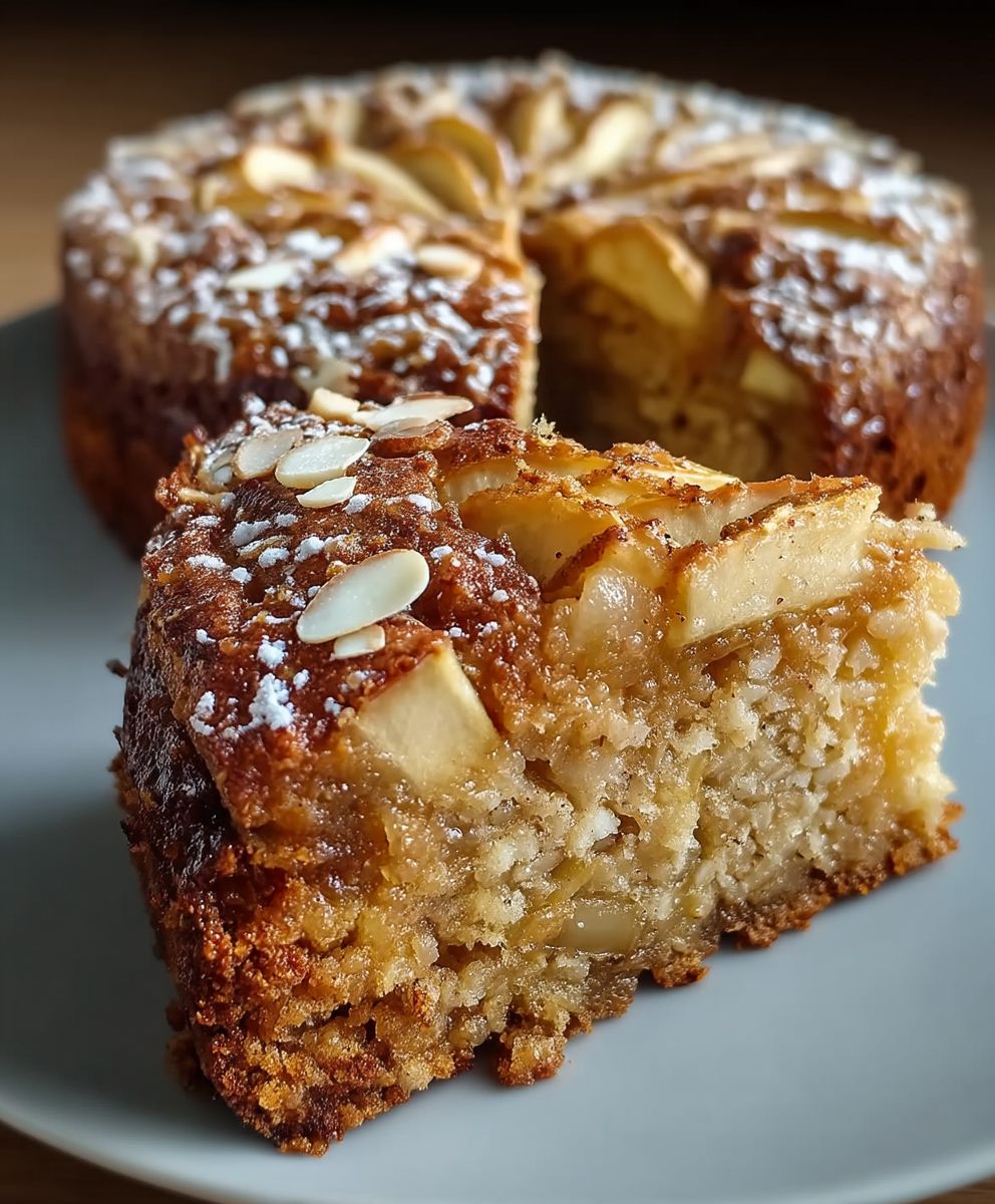 Healthy Oatmeal Apple Cake