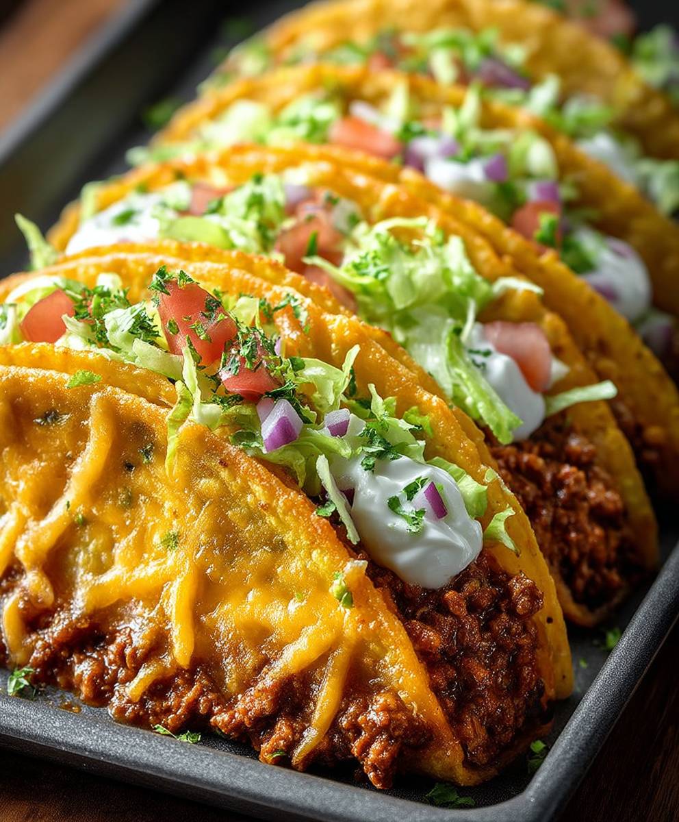 Oven-Baked Cheesy Tacos