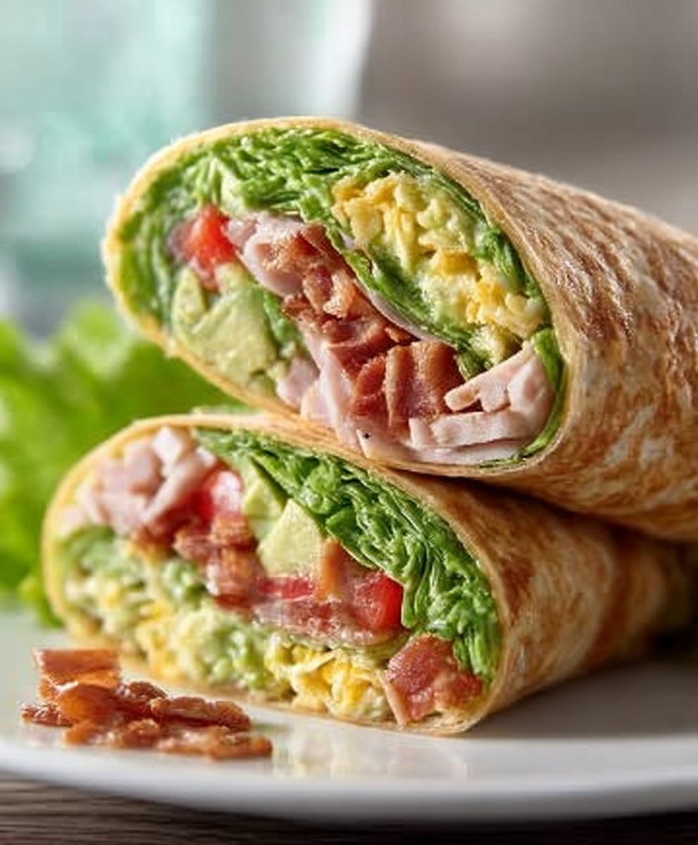 Turkey Avocado Club Wraps