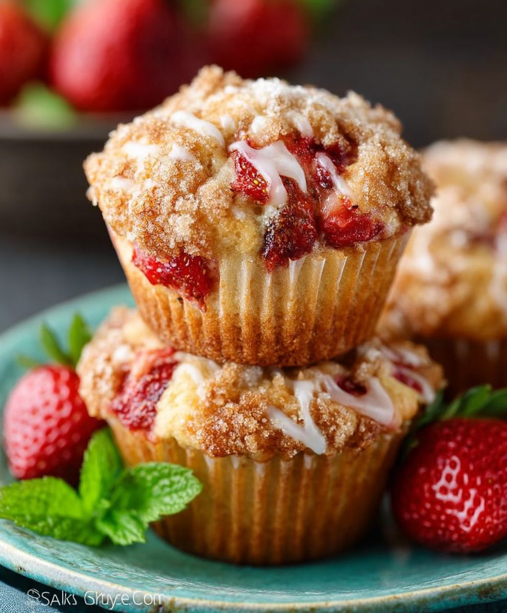 Strawberry Cream Cheese Muffins