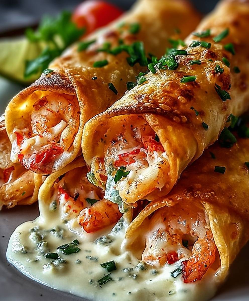 Crispy Crab Shrimp Taquitos