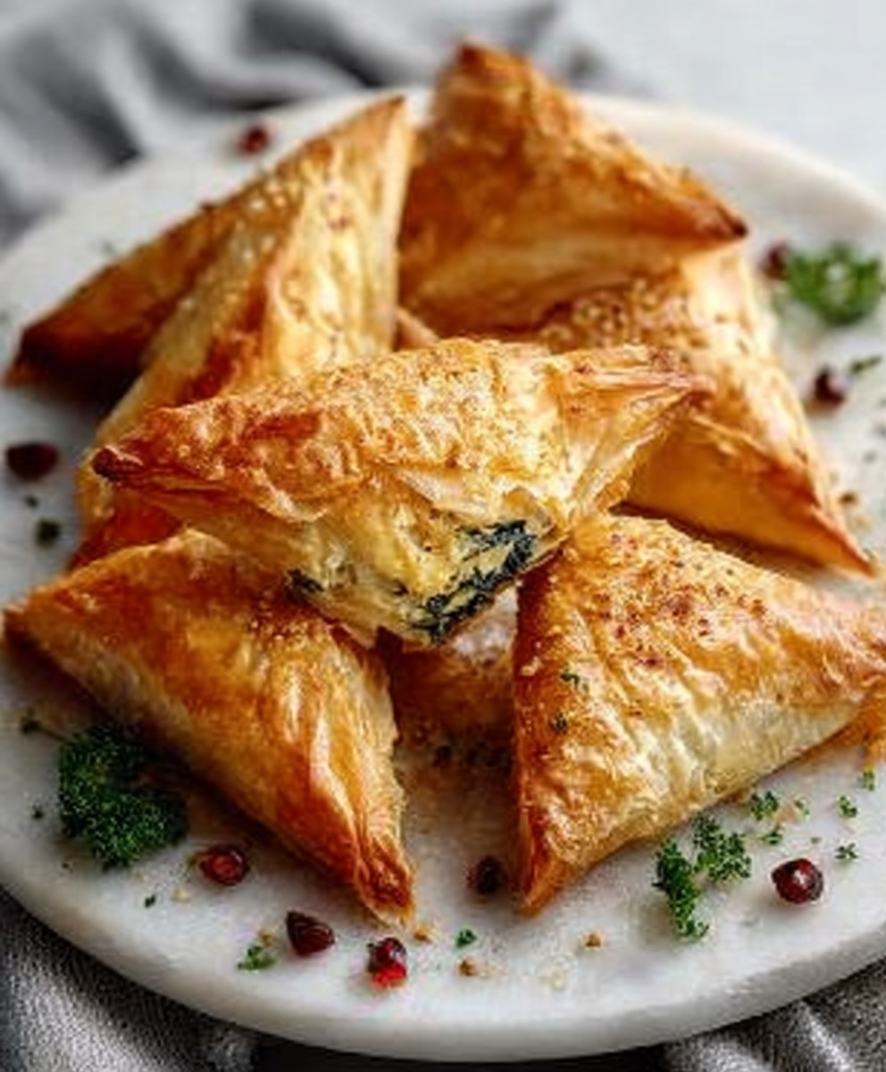 Spanakopita triangles