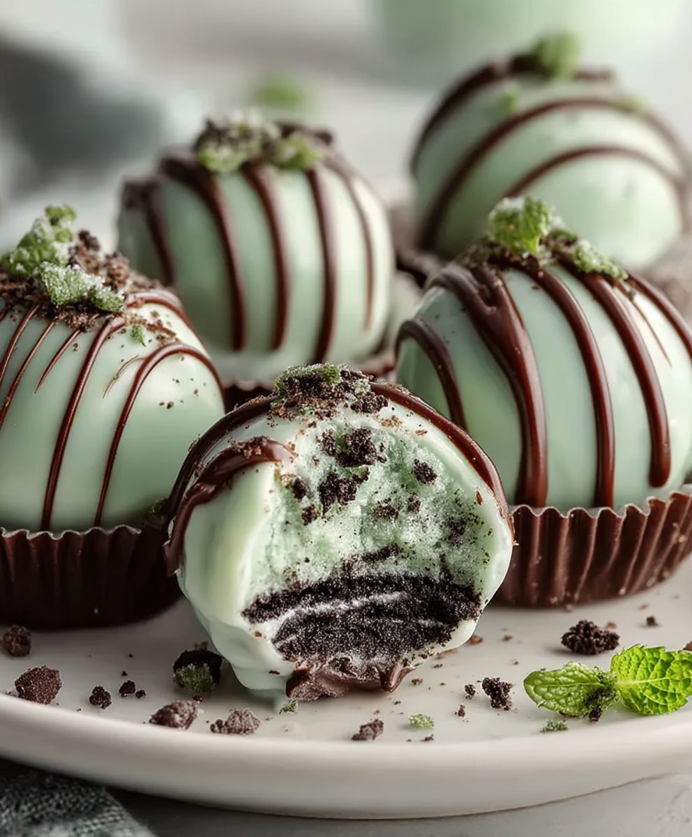 Mint Oreo Truffles