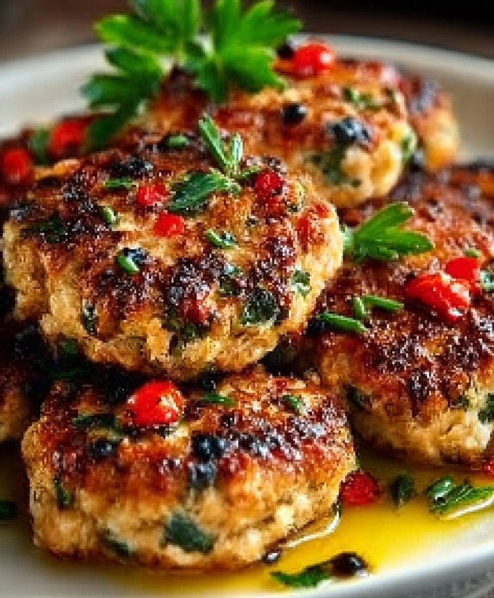 Mediterranean Chicken Patties