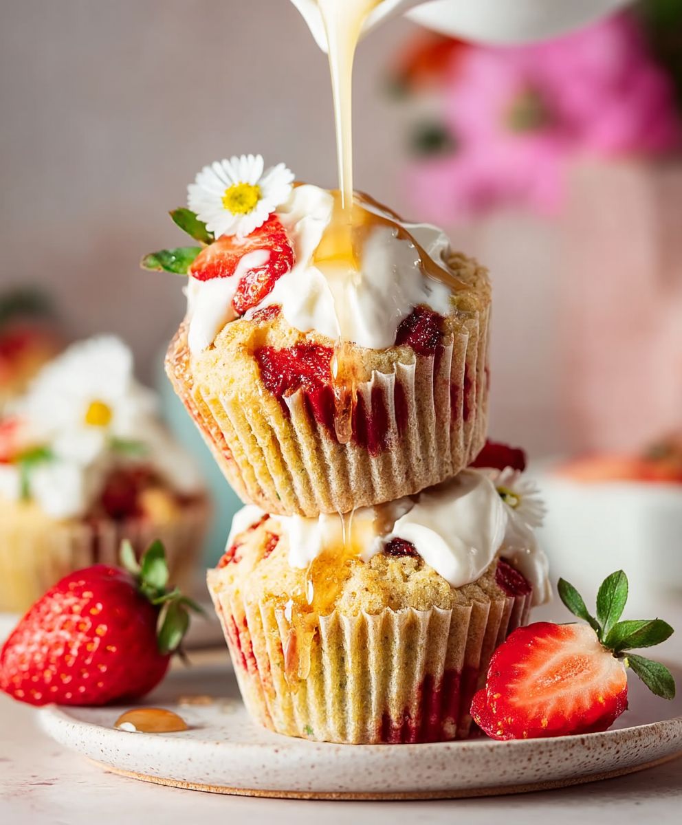 Strawberry Shortcake Muffins