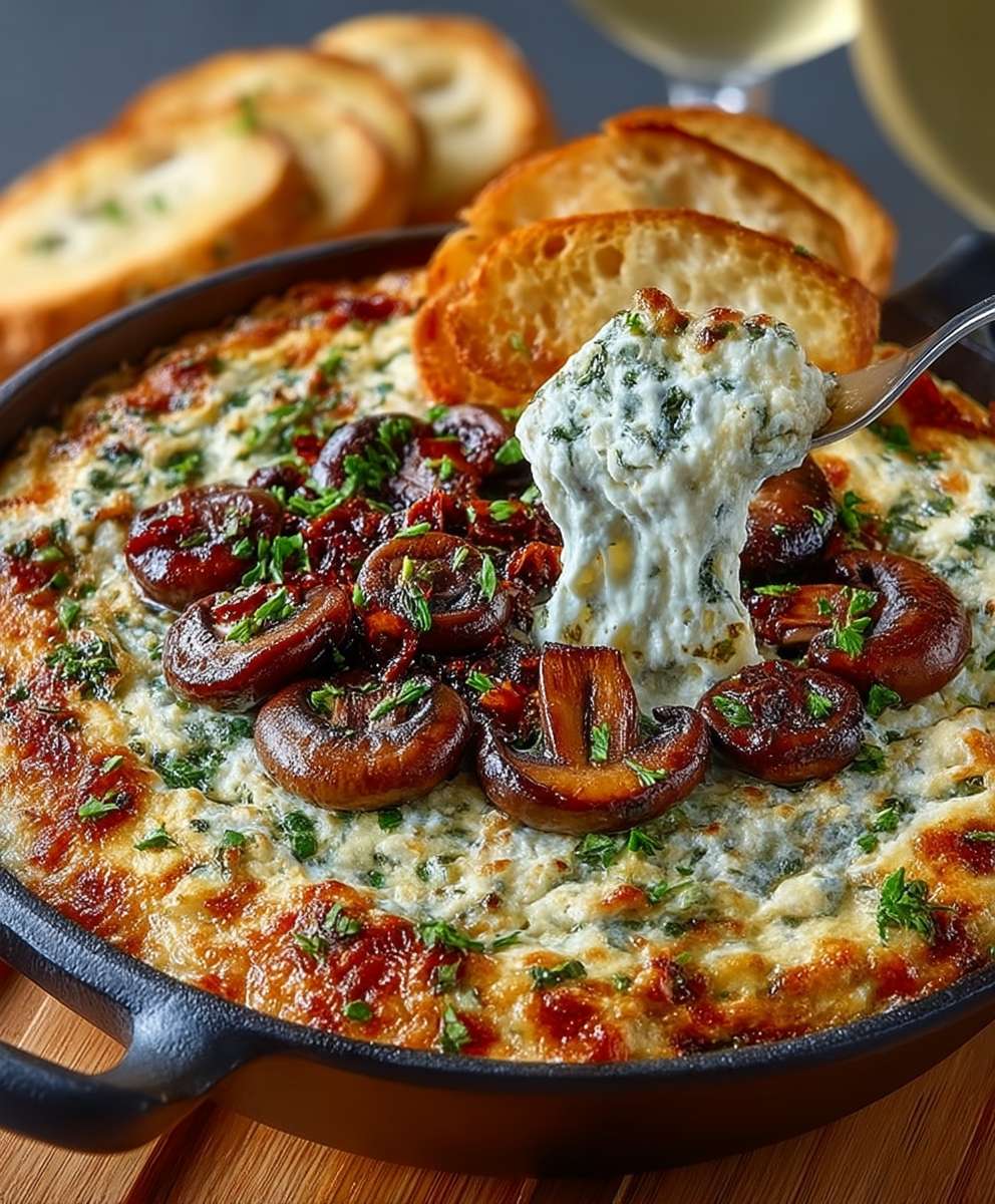 Stuffed Mushroom Dip