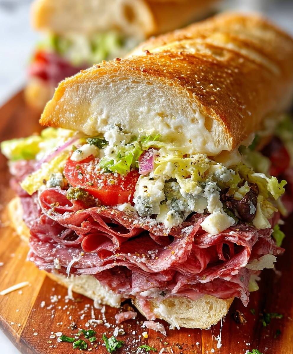 Italian Grinder Salad Sandwich