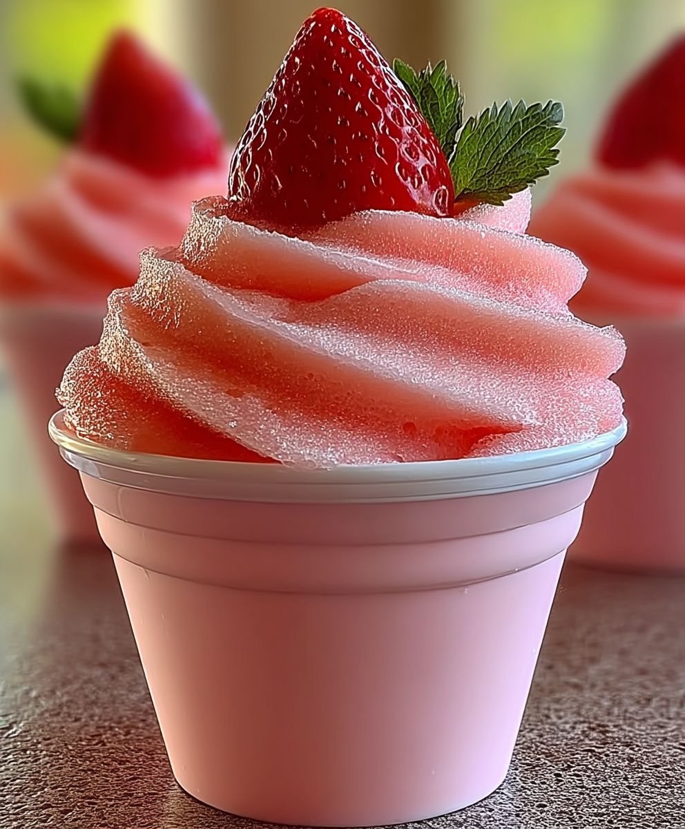 Easy Strawberry Dole Whip | Quick Tropical Frozen Dessert image 2