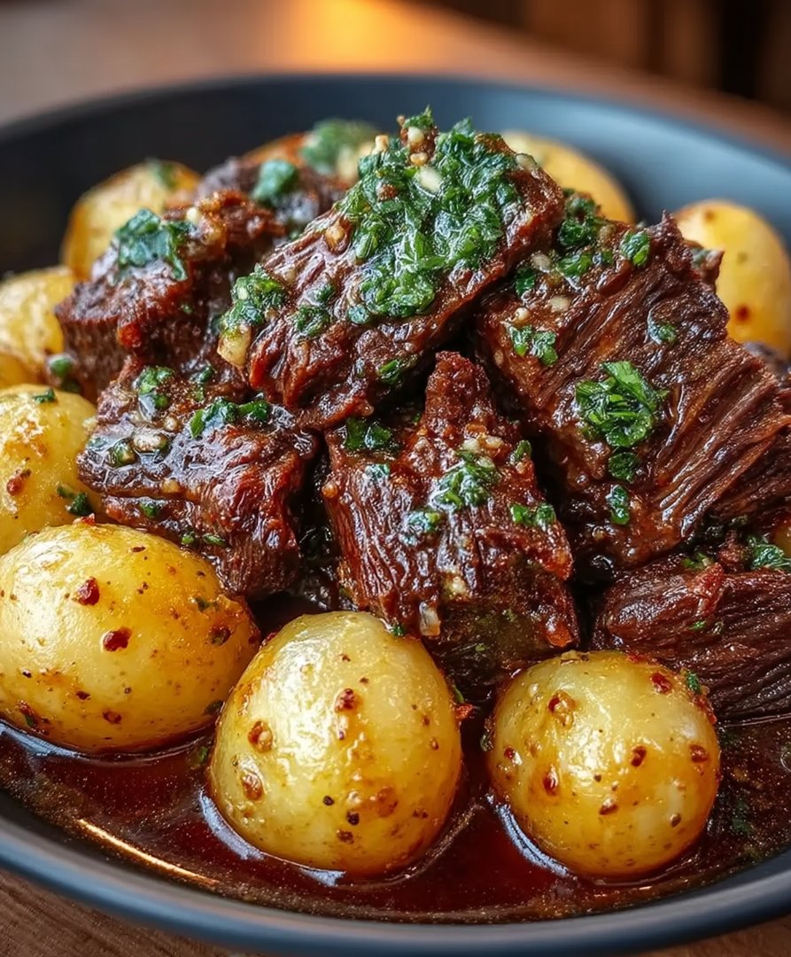 Garlic Butter Beef Potatoes: A Delicious One-Pan Recipe image 2