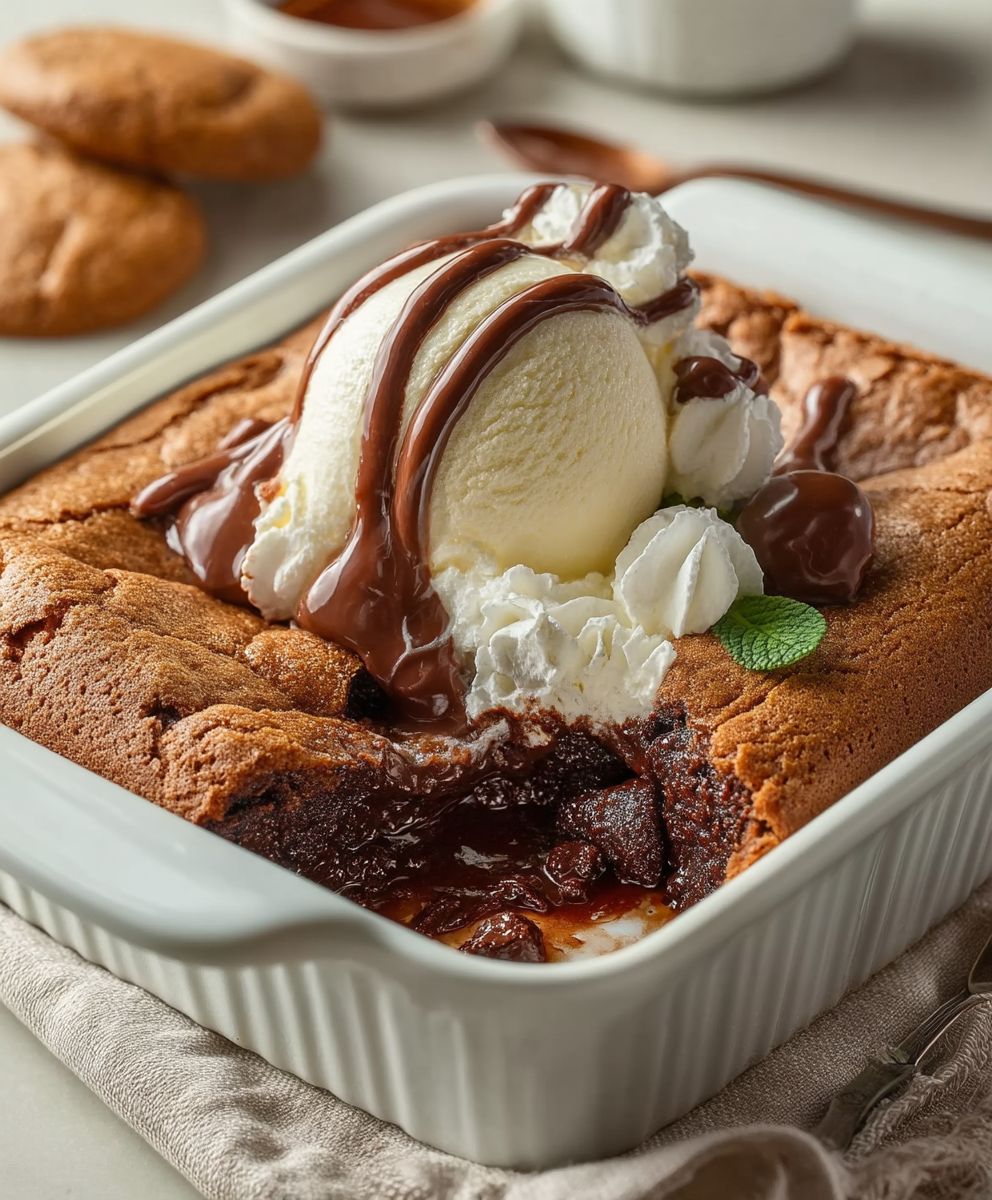 Southern Chocolate Cobbler | Classic Gooey Chocolate Dessert Recipe image 2