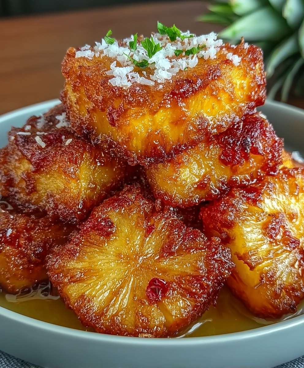 Air Fryer Pineapple Chunks | Quick 5 Step Tropical Dessert Recipe image 2