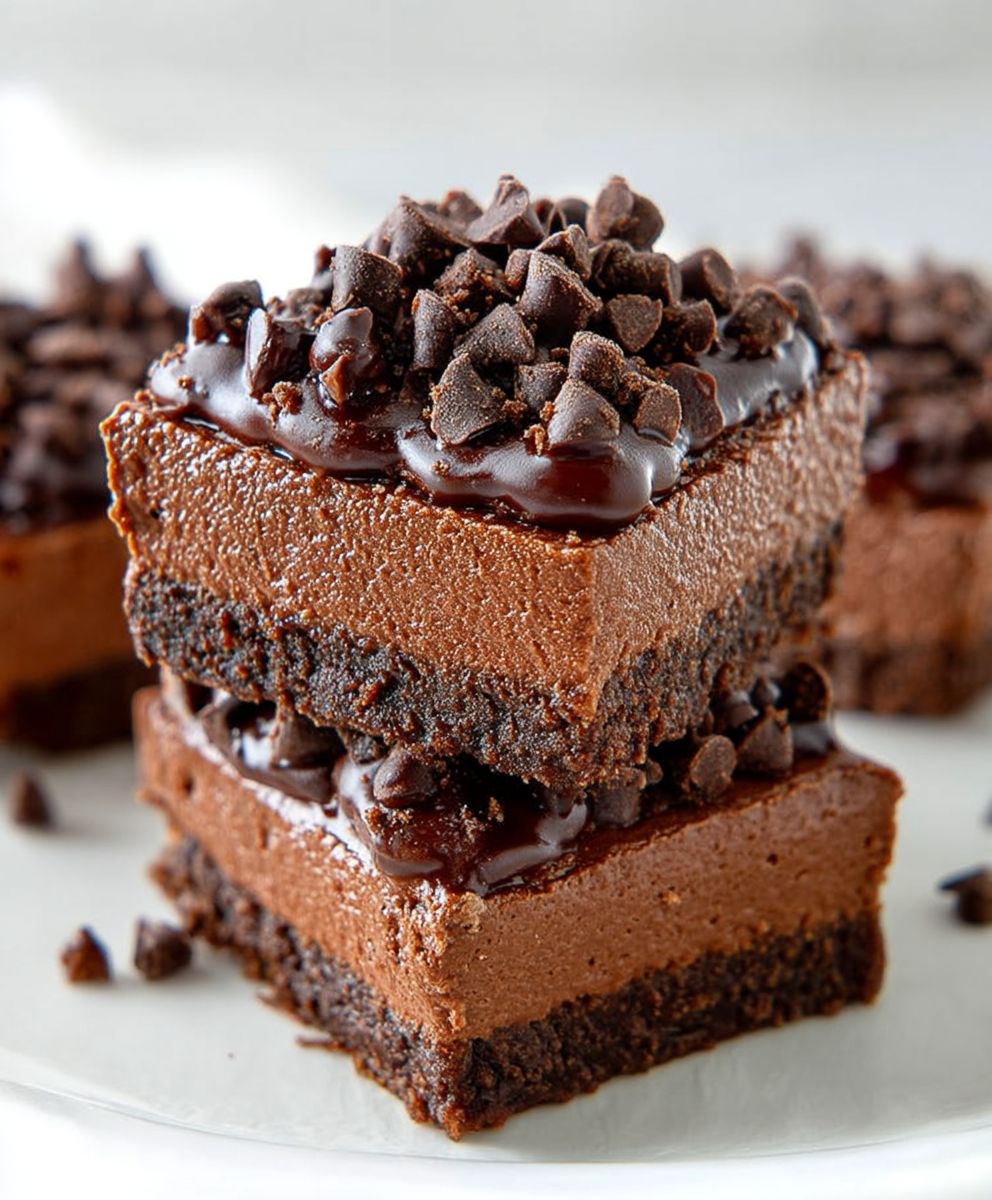 Death by Chocolate Cheesecake Bars image 2