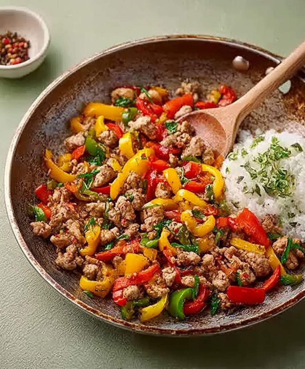 Ground Turkey and Peppers image 2