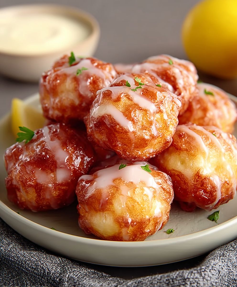 Juicy Air Fryer Apple Fritters | Sweet Cinnamon Apple Dessert image 2