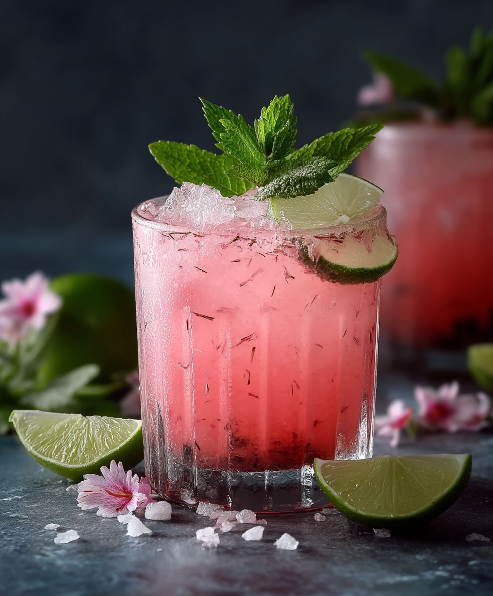 Pink Coconut Mojito | Fruity Creamy Tropical Mocktail Recipe image 2